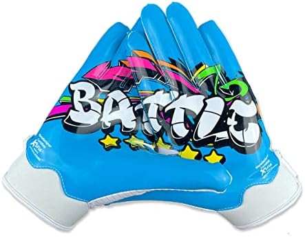 Battle Graffiti 23 Sports Football Gloves, Ultra-Tack Sticky Pro-Style Palm Receiver Gloves, Adult and Youth Football Sticky Receiver Gloves, No Slip Football Gloves- Adult & Youth post thumbnail image