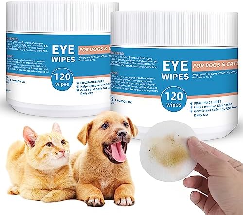 Dog and Cat Eye Wipes – 240ct/2pack Dog Tear Stain Remover Eye Wipes – with Chamomile & Witch Hazel – 3.15″ Presoaked & Textured Pet Wipes for Eyes post thumbnail image