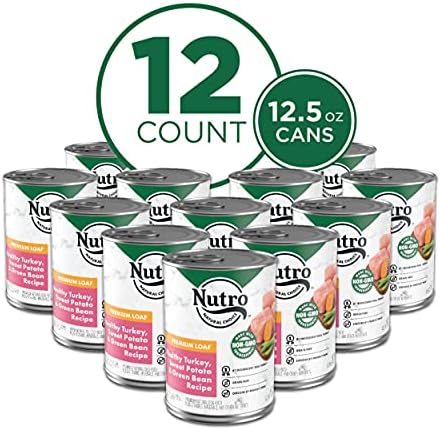 NUTRO PREMIUM LOAF Adult Natural Grain Free Wet Dog Food Healthy Turkey, Sweet Potato & Green Bean Recipe, 12.5 oz. Cans (Pack of 12) post thumbnail image