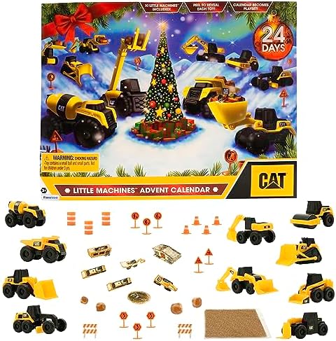 CAT Construction Toys, Little Machines Advent Calendar – Kids Toys for Ages 3 and Up – 24 Piece Set with 10 Little Machines Vehicles & Magic Insta-Dirt post thumbnail image