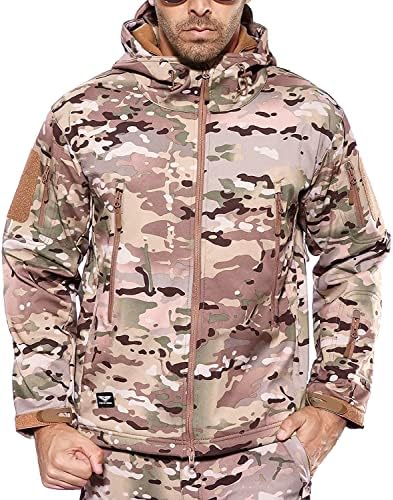 Men’s Outdoor Waterproof Soft Shell Hooded Military Tactical Jacket post thumbnail image