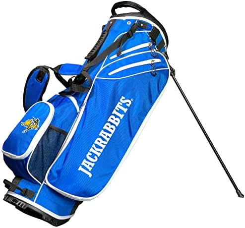 Team Golf NCAA South Dakota ST Birdie Stand Golf Bag, Lightweight, 14-Way Club Divider, Spring Action Stand, Insulated Cooler Pocket, Velcro Glove and Umbrella Holder & Padded Handles post thumbnail image