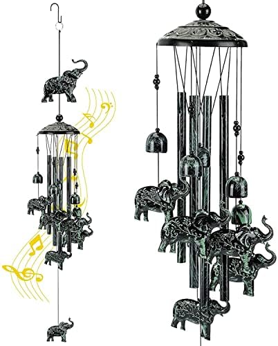 Elephant Wind Chimes for Women Elephant Gift, Unique Windchimes Outdoor Clearance Decoration, Garden Yard Hanging Wind Chimes Christmas Birthday Gift for Mom Grandma Girlfriend (Elephant) post thumbnail image