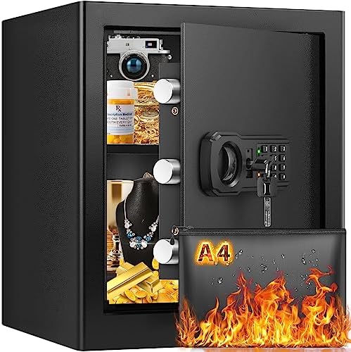 2.3 Cu ft Large Fireproof Safe Box for HOME USE, Digital Home Security Safe with Combination Lock, Sensor Light & Smart Alarm, Safe Fireproof Waterproof for Firearm Medicine Money Valuables post thumbnail image