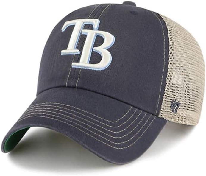 ’47 Tampa Bay Rays Hat Mens Womens Adjustable Trucker Hat Mesh Baseball Cap, Vintage Navy/Charcoal Gray, One Size post thumbnail image