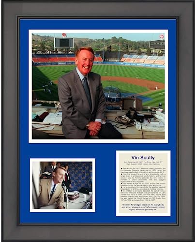 Framed Vin Scully Los Angeles Dodgers Baseball 12″x15″ Photo Collage post thumbnail image