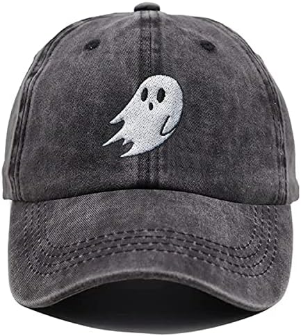 Halloween Cute Ghost Baseball Cap Hats for Men Women Cool Emo Gothic Goth Perfect Best Grunge Spooky Witch Graphic Birthday Presents Vintage Dad Trucker Hat Black post thumbnail image