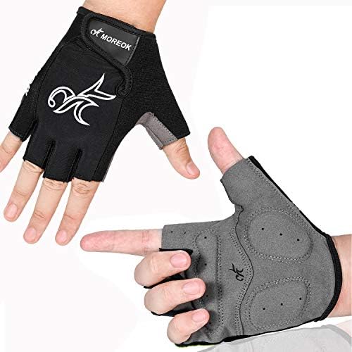 MOREOK Mens Cycling Gloves,Half Finger Biking Glove MTB DH Road Bicycle Gloves Gel Pad Shock-Absorbing Anti-Slip Breathable Motorcycle Mountain Bike Gloves Unisex Women post thumbnail image