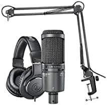 Audio-Technica AT2020USB+PK Vocal Microphone Pack for Streaming/Podcasting, Includes USB Mic w/Built-In Headphone Jack & Volume Control, Boom Arm, & Headphones post thumbnail image