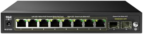 10-Port Gigabit Network Switch with 8 PoE+ Ports @125W with 2 Combo SFP Slots, Unmanaged PoE Switch, 802.3af/at Compliant, Desktop/Wall-Mount, Plug & Play, VLAN Mode, Metal Case Fanless (WS2082A) post thumbnail image