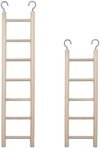 2pcs Wooden Ladder for Bird Parrot Ladder Cage Climbing Toy Birdie Basics (5 Step & 7 Step) post thumbnail image