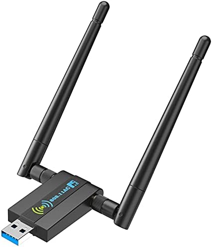 Wireless USB WiFi Adapter for PC: 1300Mbps 5G/2.4G Dual Band 5dBi High-gain Antennas WiFi Adapter for Desktop PC, WiFi Adapter- Supports Windows 11/10/8/7/Vista/XP, Mac OS: 10.9-10.15 post thumbnail image