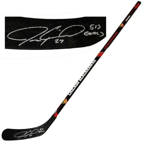 Jeremy Roenick Signed Chicago Blackhawks Logo 48 Inch Full Size Hockey Stick w/513 Goals – Autographed NHL Sticks post thumbnail image