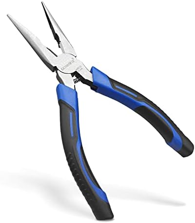 KAIHAOWIN® 8″ Needle Nose Pliers-Spring Loaded Long Nose Pliers with Wire Cutters Comfort Soft Grip- Heavy Duty Pliers for Cutting and Bending Wire post thumbnail image