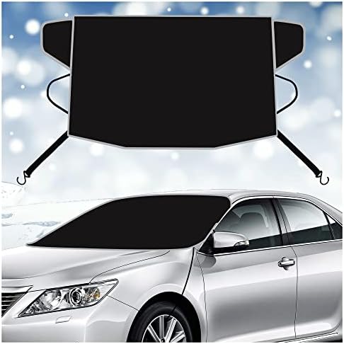 Car Windshield Snow Cover,Winter Frost Windshield Snow Ice Removal Cover/Protector, Toughest 1680D Oxford Fabric,Fits Truck SUV Van Car Accessories post thumbnail image