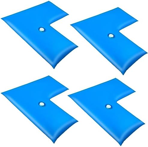 4 Pack Corner Water Tubes for Pool Cover, Heavy Duty Inground Pool Cover Weights 0.4Mm Thick PVC Corner Pool Water Bags Pool Closing Winterizing Kit for Winter Keep Pool Cover in Place, 24″L × 24″W post thumbnail image