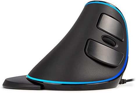 DeLUX Wired Ergonomic Mouse with 7200DPI, Vertical Mouse Large with 6 Programmble Buttons, Blue LED Light, On-Board Software and Removable Palm Rest for PC Computer Laptop(M618PU-Black) post thumbnail image