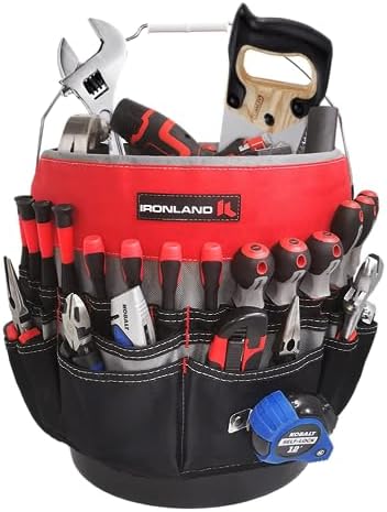 Bucket Tool Organizer Fit 3.5-5 Gallon Bucket, 51 Pockets, Bucket Tool Caddy Organization for Garden, Construction, Carpenter, Electrician, Builder post thumbnail image