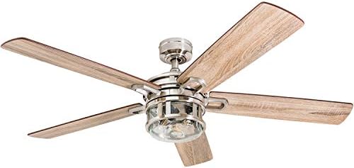 Honeywell Ceiling Fans Bonterra, 52 Inch Contemporary Indoor LED Ceiling Fan with Light and Remote Control, Dual Finish Blades, Reversible Motor – Model 50610-01 (Brushed Nickel) post thumbnail image