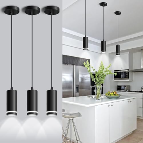 Mini Modern Pendant Light,Black 3-Lights Pendant Light Fixtures, LED Pendant Lighting for Kitchen Island,Danning Room,Living Room,Bedroom,COB Lamp Bead ETL Listed,3 Pack post thumbnail image