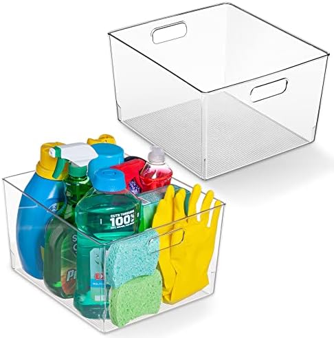 ClearSpace XL Clear Plastic Storage Bins – 2 Pack for Kitchen Cabinet and Fridge Organization post thumbnail image