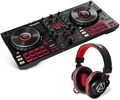 DJ Controller Bundle – DJ Set with 4 Decks, DJ Mixer, Audio Interface, Jog Wheel Displays, FX and DJ Headphones – Numark Mixtrack Platinum FX and HF175 post thumbnail image