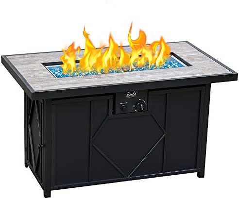 BALI OUTDOORS Gas FireTable 42″ Ceramic Tabletop Propane Firepit 60,000 BTU use as Dinner Coffee Table, Good for Outside Patio Backyard Deck Balcony Share time with Family or Friends post thumbnail image