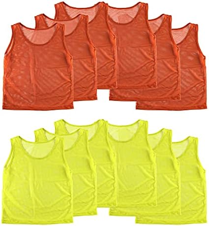 Super Z Outlet 12 Pinnies Scrimmage Vests Team Practice Jersey for Child Youth Teen Lightweight post thumbnail image