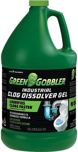 Green Gobbler Industrial Strength Grease and Hair Drain Clog Remover | Drain Cleaner Gel | Safe for Pipes, Toilets, Sinks, Tubs, Drains & Septic Systems | 1 Gallon post thumbnail image