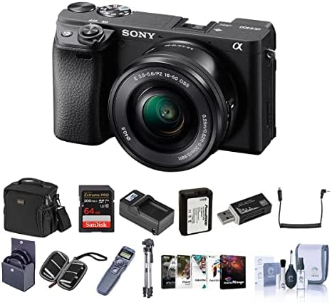 Sony Alpha a6400 Mirrorless Digital Camera with 16-50mm Lens – Bundle w/Bag, SD Card & Reader, Battery, Cleaning Kit, Card Case, Tripod, Editing Software, Release Transmitter & Cable, 40.5mm Filters post thumbnail image