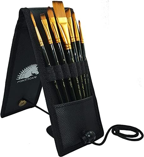 MyArtscape Pocket Paint Brush Set – 7 Artists’ Paintbrushes for Watercolor, Acrylic and Oil Painting – Set 1 – Quality Art Supplies post thumbnail image