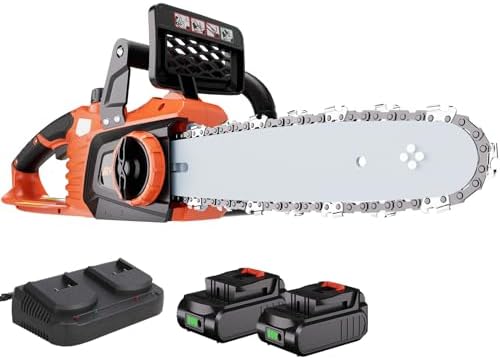 AIVOLT 40 V 12″ Cordless Chainsaw Battery Powered Brushless Chain Saw with Tool-Free Chain Tensioning for Tree Felling, Pruning and Firewood, Battery and Charger Included post thumbnail image