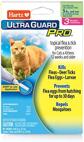 Hartz UltraGuard Pro Topical Flea & Tick Prevention for Cats and Kittens – 3 Monthly Treatments post thumbnail image