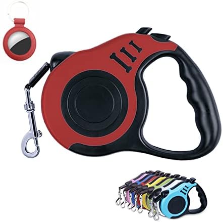 Retractable Dog Leash + Holder for Apple Airtag, 16 Feet Long Suitable for Small Medium Dogs up to 33lbs, Red post thumbnail image