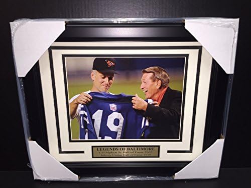 CAL RIPKEN JR JOHNNY UNITAS JERSEY BALTIMORE ORIOLES COLTS 8×10 PHOTO FRAMED post thumbnail image