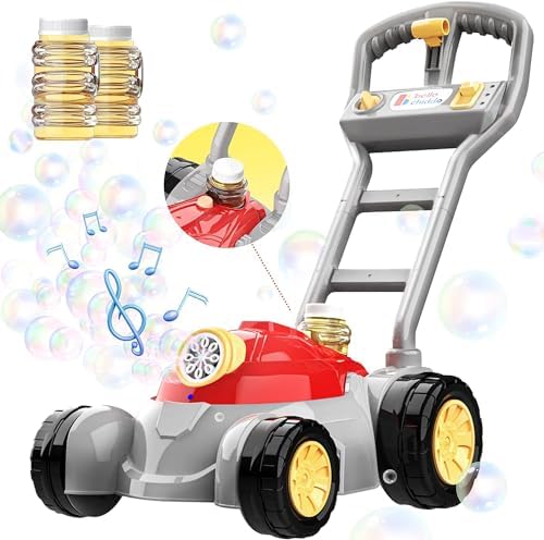 (Upgraded 5000+ Bubbles Per Min) Bubble Lawn Mower,Bubble Machine for Toddlers 3-5 Outdoor,Backyard,Gardening Toy Birthday Gift Preschool Kids Boys,Girls(Large) post thumbnail image