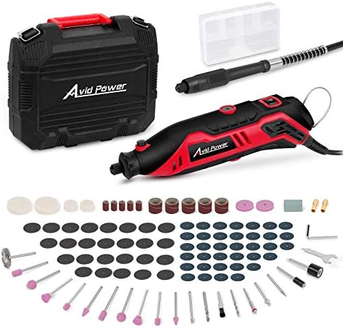 AVID POWER Rotary Tool with Flex Shaft 1.0 Amp Electric Rotary Tool, 6 Variable Speeds, 107 Pieces Rotary Tool Accessories & Carrying Case for Grinding, Cutting, Carving and Sanding – Red post thumbnail image