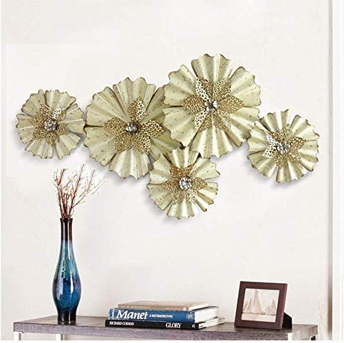 3D Metal Wall Art Hanging Décor, Golden Flowers in Bloom, Gold Foil Process, Metal Texture, Home Hotel Club Hall Entrance Wall Decoration Mural post thumbnail image