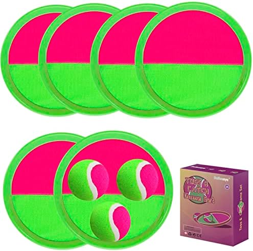 Outside Toys for Kids Ages 4-8 – Toss and Catch Ball Set, Kids Outdoor Games Yard Games for Kids and Adults with 6 Paddles and 3 Balls Toys for 3 4 5 6 7 8 Year Old Boys Girls Birthday post thumbnail image