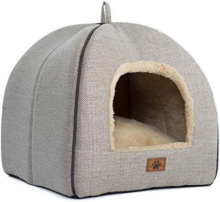 Cat Bed for Indoor Cats – Cat Cave Bed Cat House Cat Tent with Removable Washable Cushioned Pillow, Soft and Self Warming Kitten beds,Cat Beds & Furniture, for Small and Medium Pet Bed post thumbnail image