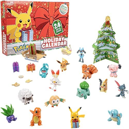 Pokemon Holiday Advent Calendar for Kids, 24 Gift Pieces – Includes 16 Toy Character Figures & 8 Christmas Accessories – Ages 4+ post thumbnail image