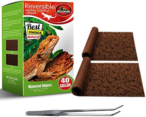 Reptile Carpet 40 Gallon Upgrade Package Pet Terrarium Liner Reptiles Cage Mat, Substrate for Snakes, Chameleons Geckos and Kitchen Use(2 Sheets) with Tweezers Feeding Tongs post thumbnail image