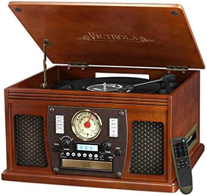 Victrola 8-in-1 Bluetooth Record Player & Multimedia Center, Built-in Stereo Speakers – Turntable, Wireless Music Streaming, Real Wood | Mahogany post thumbnail image