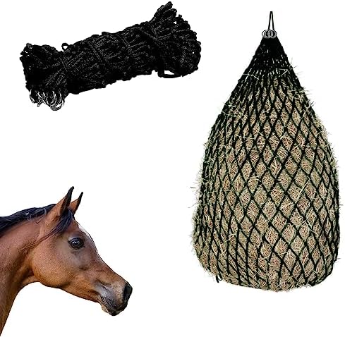 Slow Hay Feeder Net with Bottom Ring Hay Bags for Horses Goats 40″ Length with 2″ Holes Feed Storage Hanging Bag for Stalls Livestock Feeding Supplies post thumbnail image