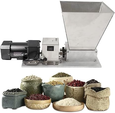 Grain Electric Grinder Mill, 110V 60W Grain Mill Malt Crusher for Rice Corn Coffee, Wheat Feed Multifunctional Milling Machine Stainless Steel Roller 4 Hoppers post thumbnail image