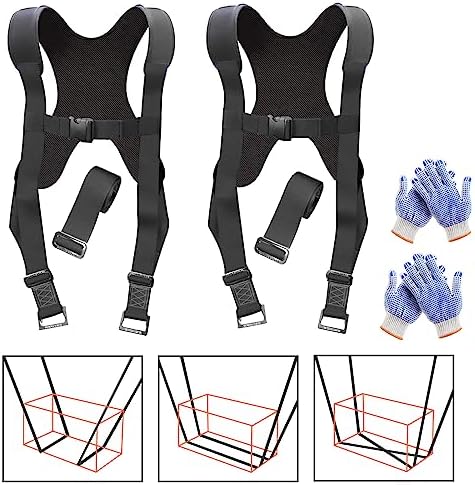 Furniture Moving Straps,2 Person Adjustable Shoulder Lifting Straps with Chest for Moving Furniture Appliances Mattresses Heavy Objects(Upgrade Black) post thumbnail image