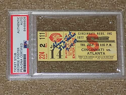 George Foster Signed 3 Home Run Ticket Stub 1977 MVP Reds PSA Slabbed – Baseball Slabbed Autographed Cards post thumbnail image