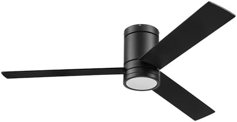 Prominence Home Espy, 52 Inch Flush Mount Contemporary Indoor LED Ceiling Fan with Light, Remote Control, 3 Modern Dual Finish Blades, Reversible Motor – 51464-01 (Matte Black) post thumbnail image