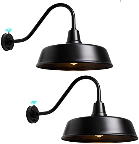 METOJIA Outdoor Gooseneck Barn Light – Exterior Fixture Sconce Wall Light for Farmhouse, Dusk to Dawn Sensor Front Door Porch Garage Patio Lighting (21 inch（2 PCS）) post thumbnail image