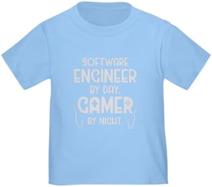 CafePress Software Computer Engineer Gamer by Night T Shirt Cute Toddler T-Shirt, 100% Cotton post thumbnail image